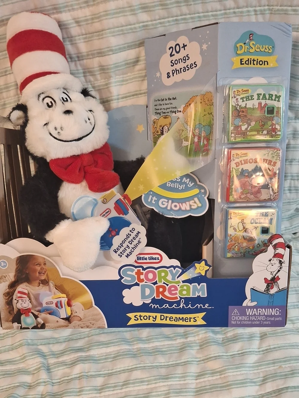 Dr. Seuss Cat in the Hat Plush Story Dream Machine - Red, White, Black